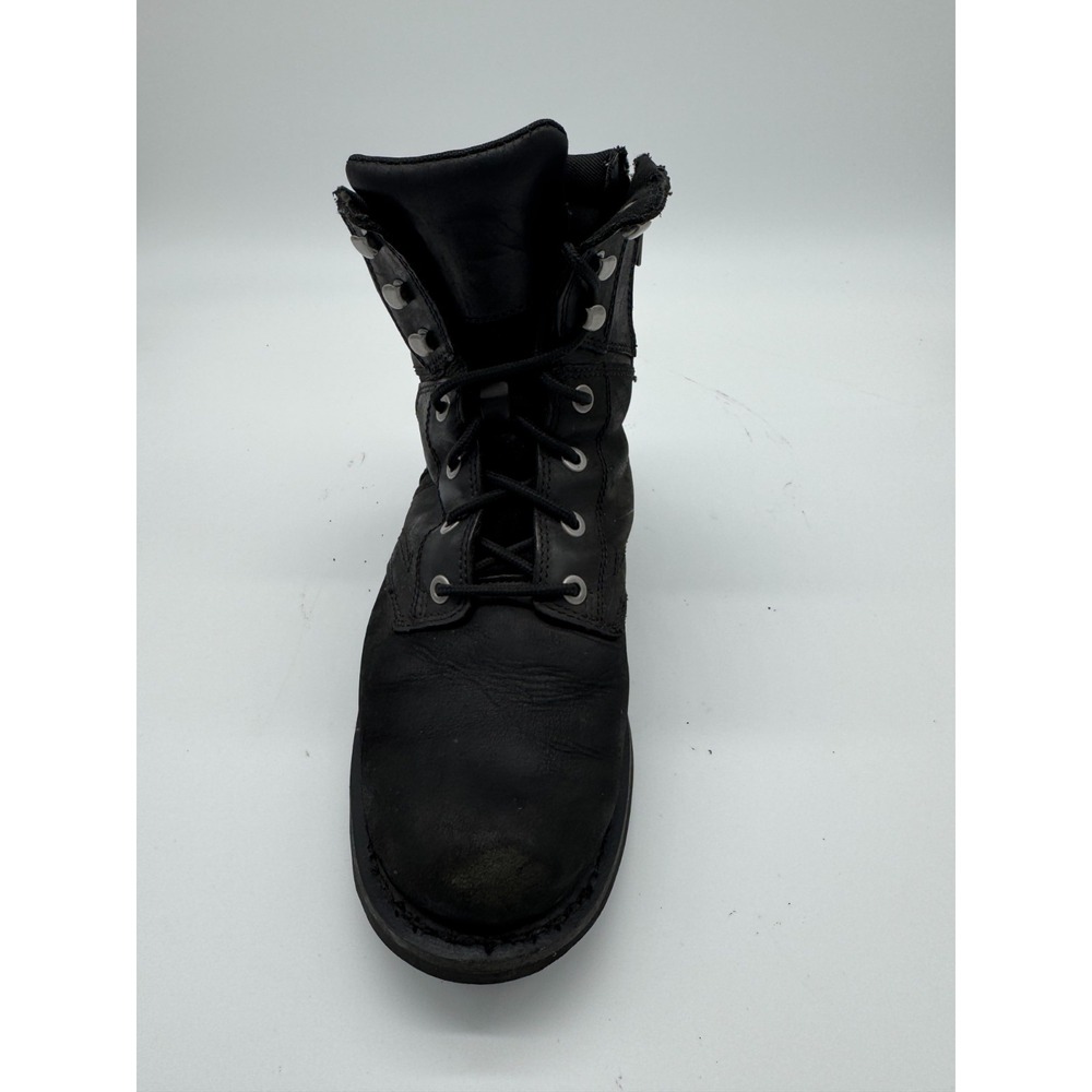 Harley-Davidson Men's Black Leather Riding Boots Size 11M D94284 Zip Up - Picture 2 of 11
